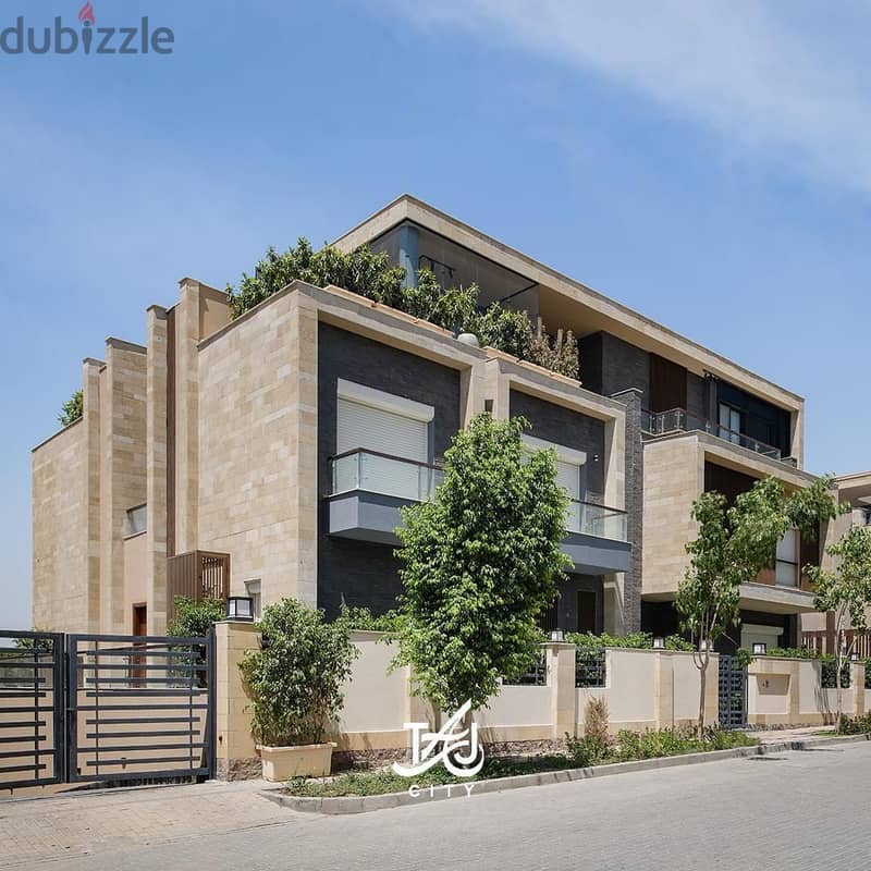 A 220 sqm detached villa in the form of a luxurious palace in Origami, on the Suez Road, directly next to the Gardenia Compound, in installments 4