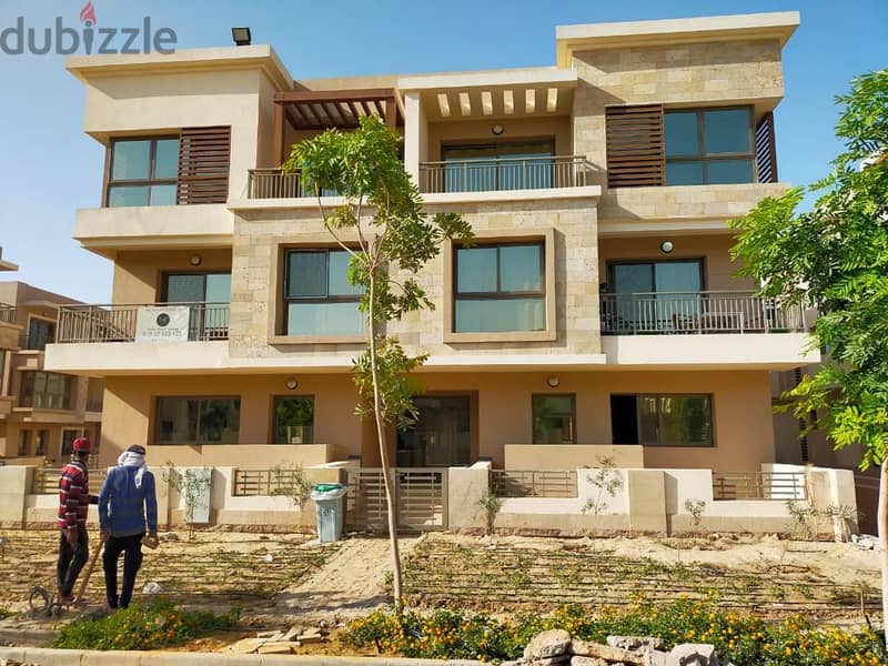 A 220 sqm detached villa in the form of a luxurious palace in Origami, on the Suez Road, directly next to the Gardenia Compound, in installments 8