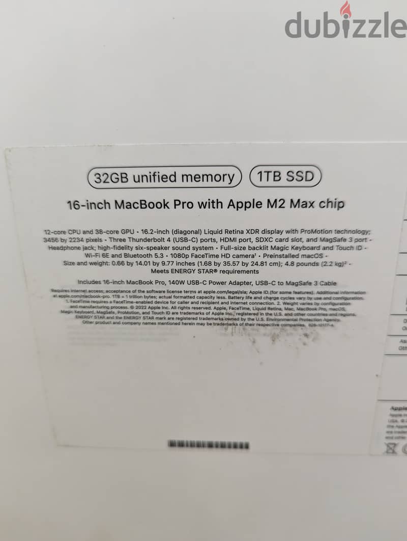 Apple Macbook Pro 16 Inch 32/1TB SSD 1