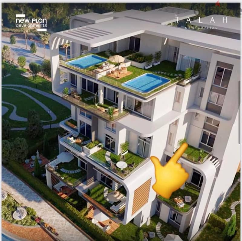 شقة للبيع 125م  متشطبة سوبر لوكس في كمبوند Talah new Capital بالتقسيط 5