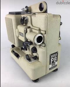 كاميرا جهاز عرض فيلم سينمائي   جسم Eumig P8M 8 مم 8 مم مع الحافظه 0