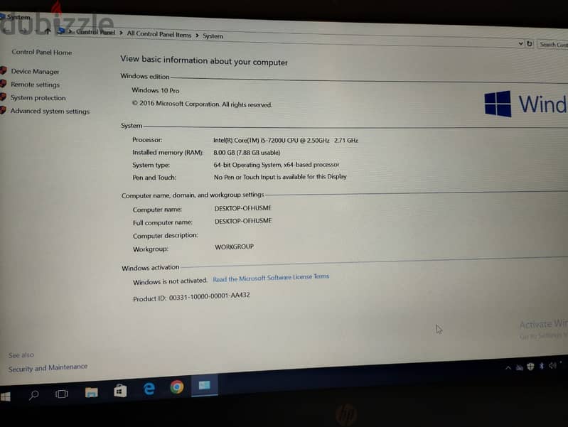 HP ProBook 640G3 i5 7th 6