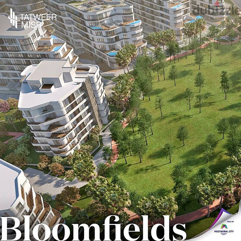 شقة للبيع 122م في بلوم فيلدز مستقبل سيتي تطوير مصر Bloomfields 5