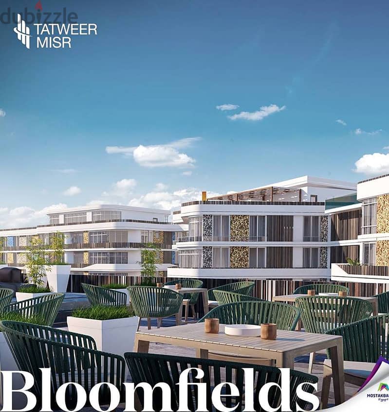 شقة للبيع 122م في بلوم فيلدز مستقبل سيتي تطوير مصر Bloomfields 6