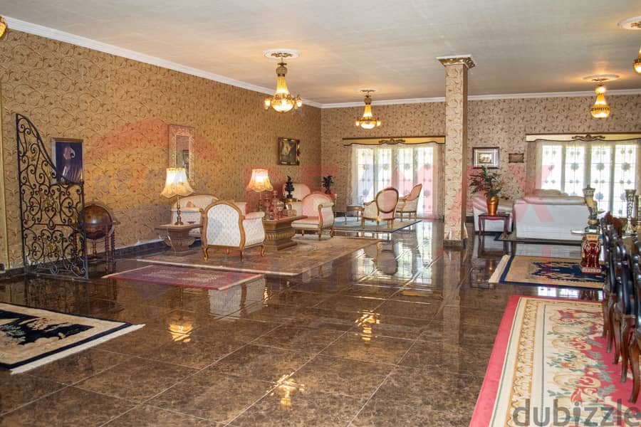 Villa for sale, 4,000 m land + 1,000 m buildings, King Mariout (Al-Kafouri Road) 1