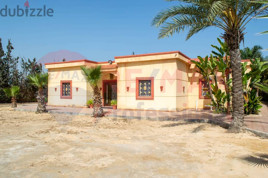 Villa for sale, 4,000 m land + 1,000 m buildings, King Mariout (Al-Kafouri Road) 21