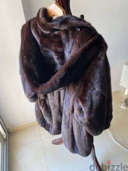 Natural mink fur coat 1