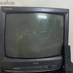 تليفزيون توشيبا ٢١ بوصه بالريموت و الترابيزه