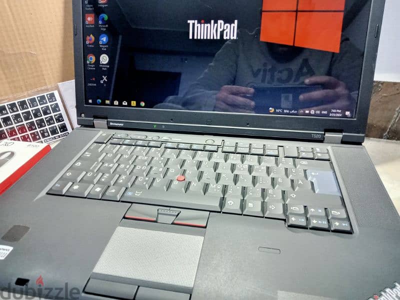 الجهاز خلع كرتونه كالجديد Lenovo Thinkpad 15.6 inch ram 8 11
