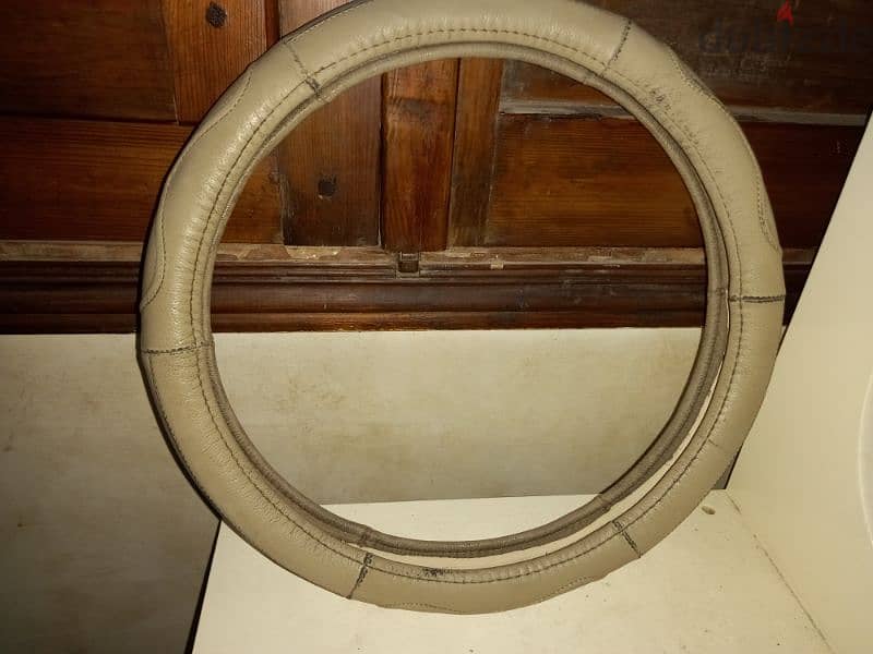 leather wheel cover غطاء جلد طبيعي دريكسيون 4