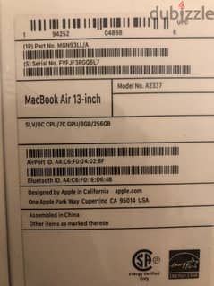 MacBook Air M1 Chip
Sealed لابتوب ماك بوك اير