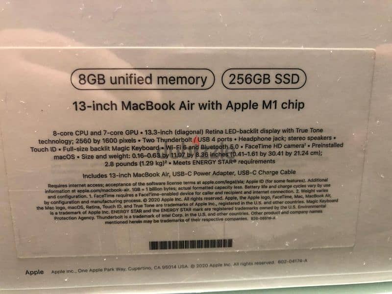 MacBook Air M1 Chip
Sealed لابتوب ماك بوك اير 1