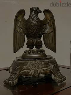 Old antique ancient copper eagle statue - 2 kg تمثال اثري
