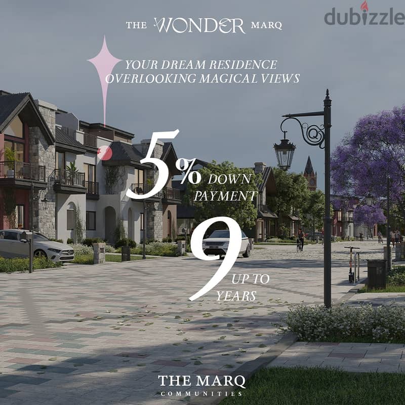 فيلا Twin House للبيع موقع مميز جدا كورنر180م في The Wonder MarQ 7