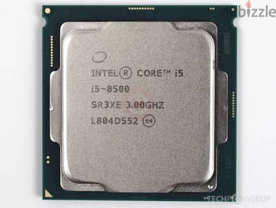 processor i5 8500 جيل ثامن بكارت داخلي