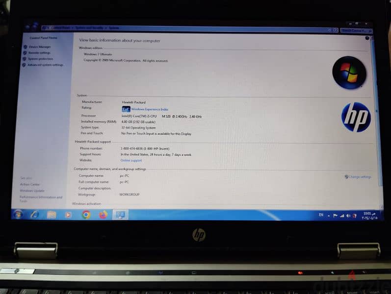 لاب توب hp للبيع بحاله ممتاز جدا 1