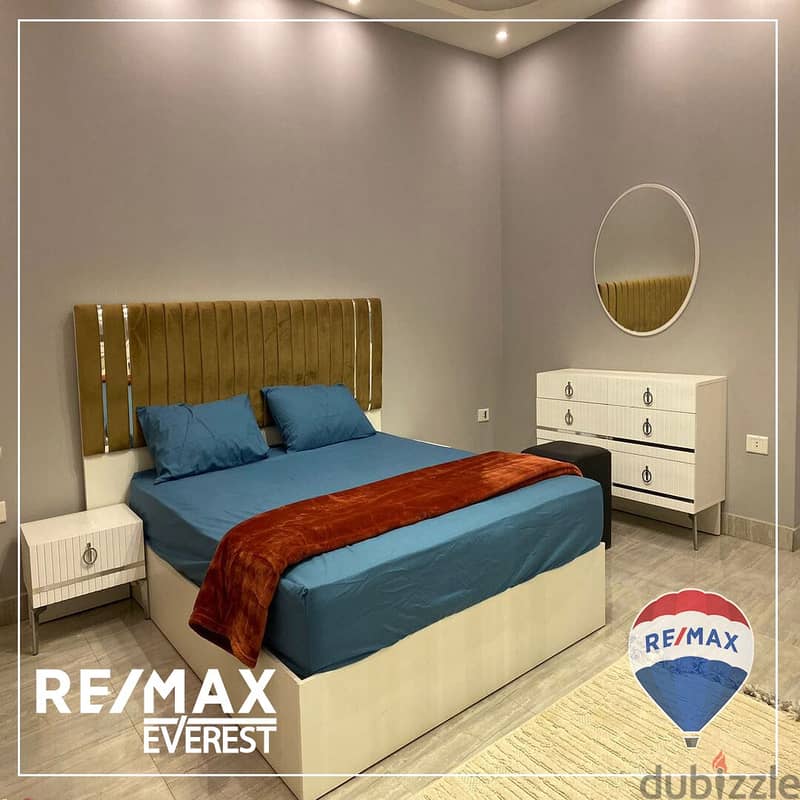 Furnished Ground Apartment For Rent At The 8th District - Sheikh Zayed 7
