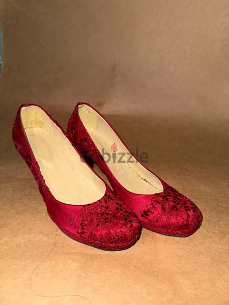 Red soiree heels 1