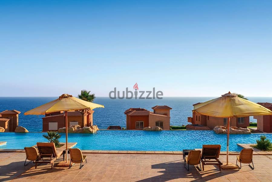 2-room chalet for sale (lowest price) directly on the sea in Ain Sokhna Hills 2