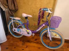 دراجه بناتي كسر زيرو مقاس ٢٠ للسن ٧-١١ سنة