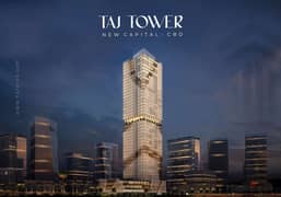 تملك مكتب ادارى 32 متر متشطب بالتكيفات Taj Tower العاصمه الاداريه