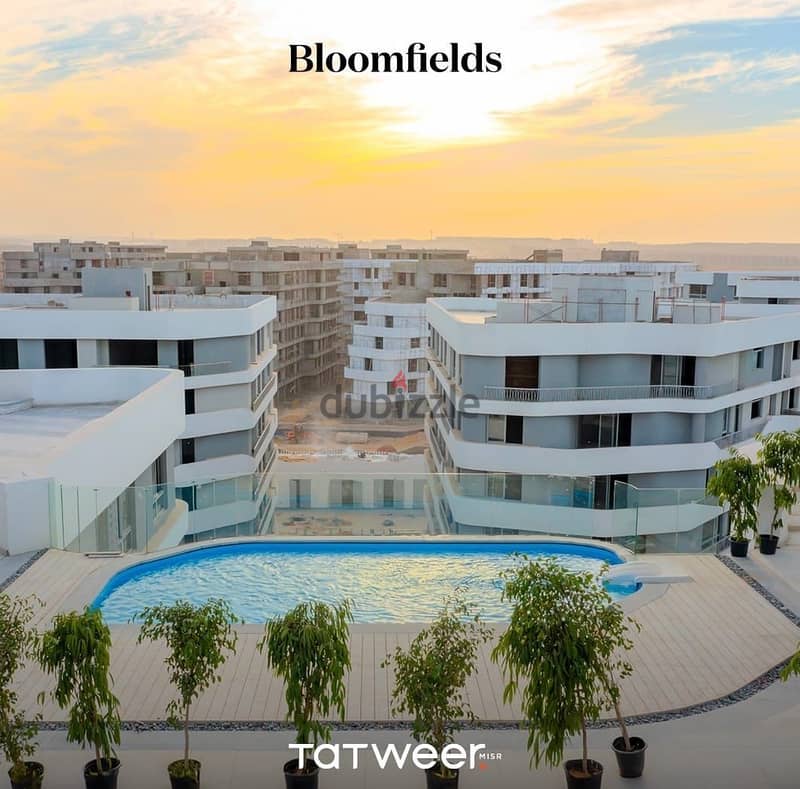 شقة للبيع 123م استلام فورى في مستقبل سيتي من تطوير مصر Bloomfields 1