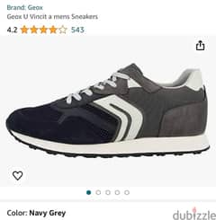 Geox Men's Low-top Sneakers, Navy Grey.