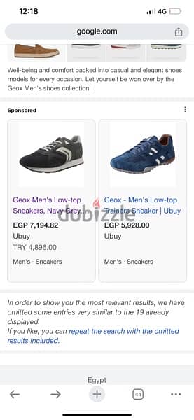 Geox Men's Low-top Sneakers, Navy Grey. 1