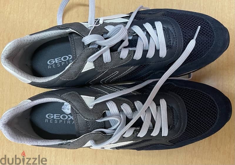 Geox Men's Low-top Sneakers, Navy Grey. 4
