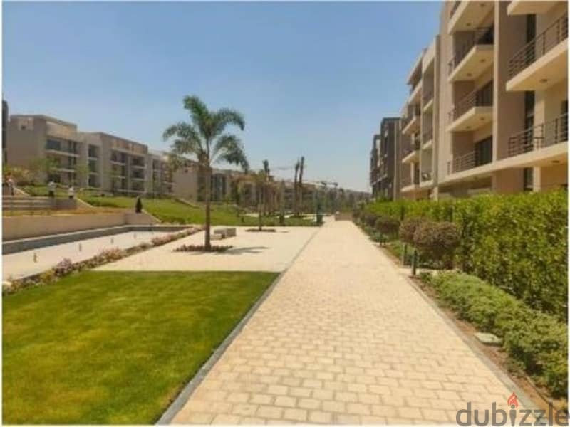 In installments for sale apartment 132 m fully finished with A. C 2 bedrooms with down payment in Almarasem fifth square 4