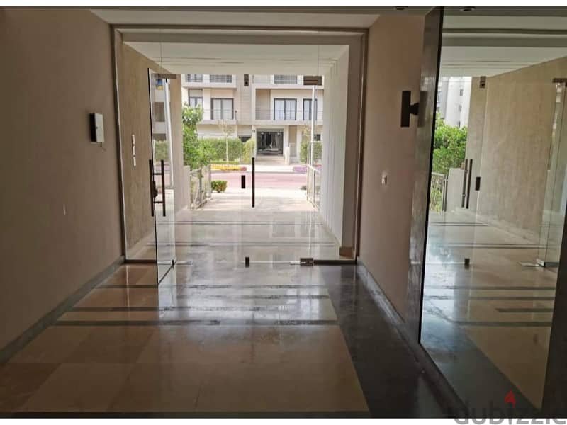 In installments for sale apartment 132 m fully finished with A. C 2 bedrooms with down payment in Almarasem fifth square 19
