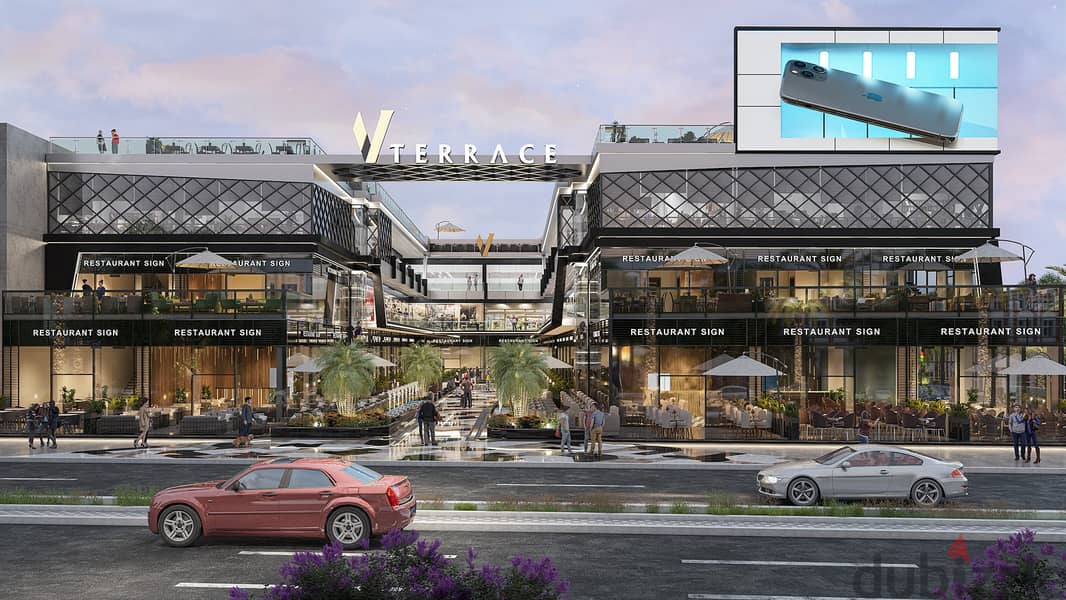 Commercial store for sale, 53 meters, on the first floor in V Terrace Mall, directly in front of the American University 12