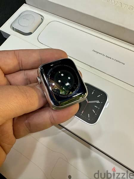 Apple Watch Series 6 Silver Stainless steel 44mm Excellent condition 6