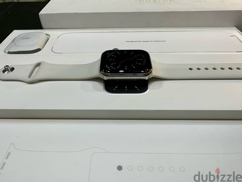 Apple Watch Series 6 Silver Stainless steel 44mm Excellent condition 8