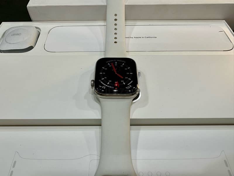 Apple Watch Series 6 Silver Stainless steel 44mm Excellent condition 10