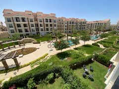 luxurious apartment for sale  144m in Regent's park compound with AC's , kitchen landscape view  - prime location